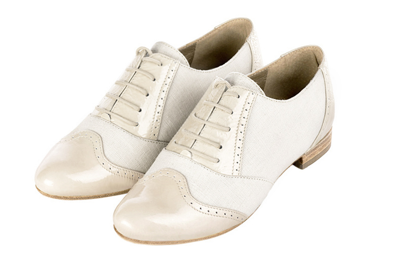Off white dress lace-up shoes for women - Florence KOOIJMAN